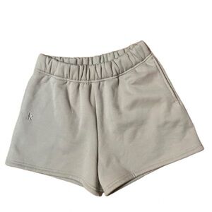 Kamo fitness Gray Fleece Athletic Shorts with Elastic Waistband Size Medium